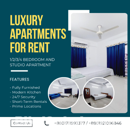 Renting A furnished 1BHK Apartment In Bashundhara R/A.
